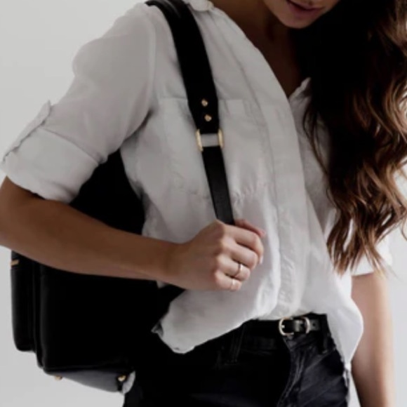 Ryla Vegan Leather Minimalist Diaper Bag - Picture 10 of 16